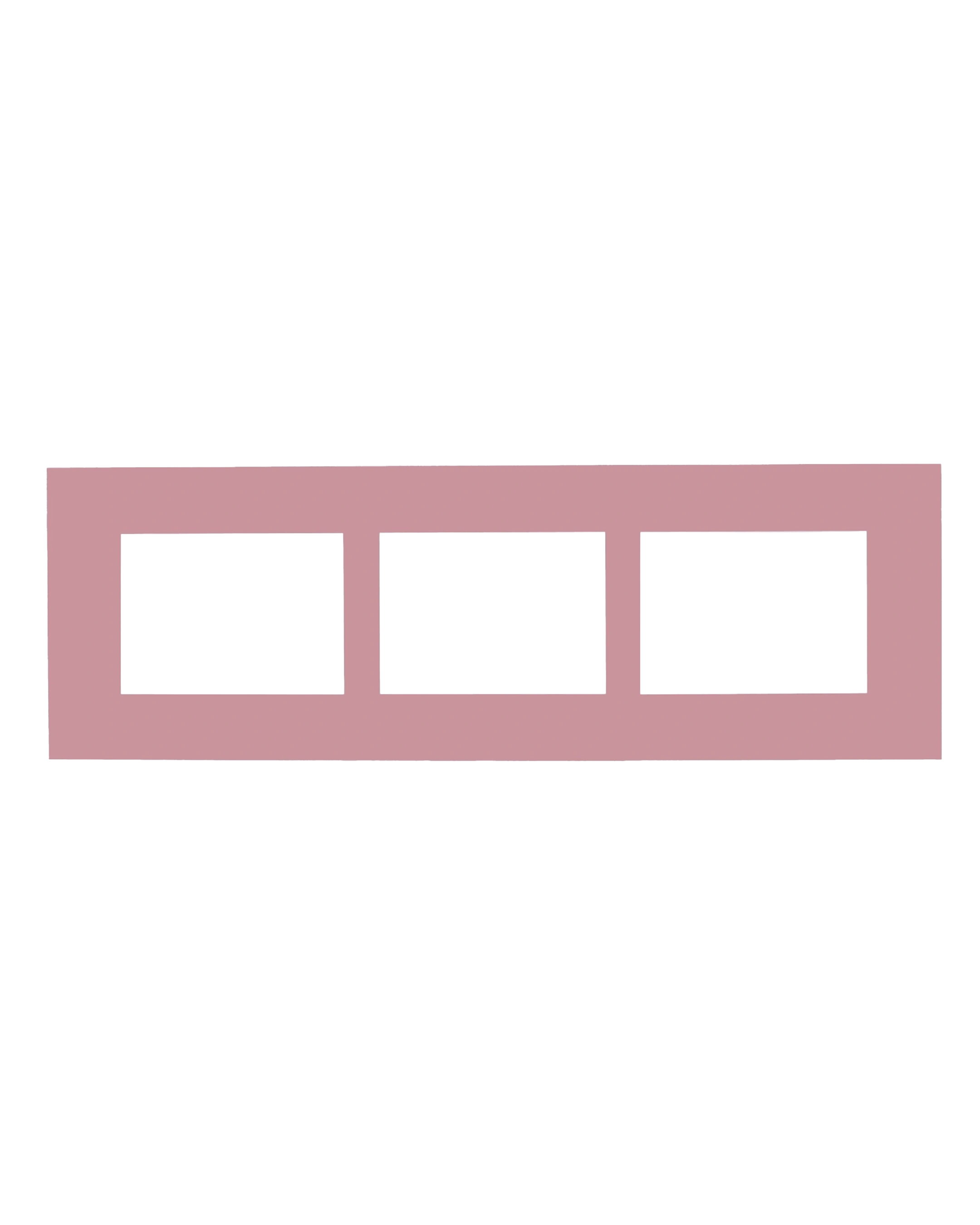 Passepartoutcollage Camille 23x70 cm Rose 13 – Frontansicht