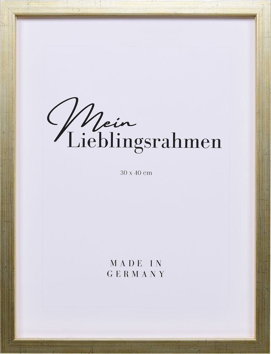 Frontansicht eines antiksilbernen Bilderrahmens A4 mit glatter Oberfläche und schlichtem Design
