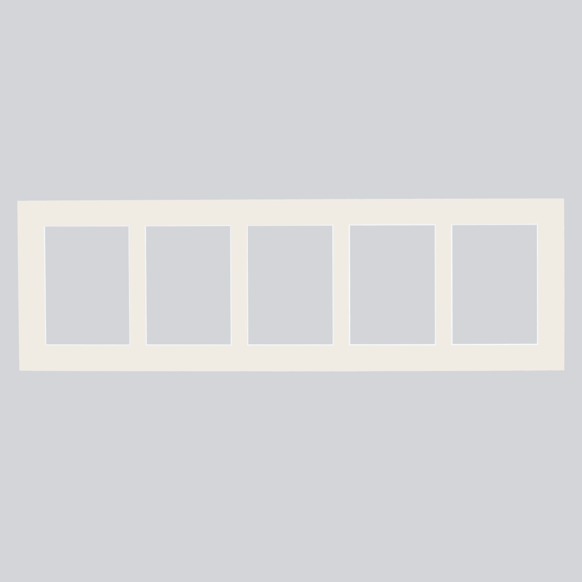 Passepartoutcollage Fleur 25x80 cm