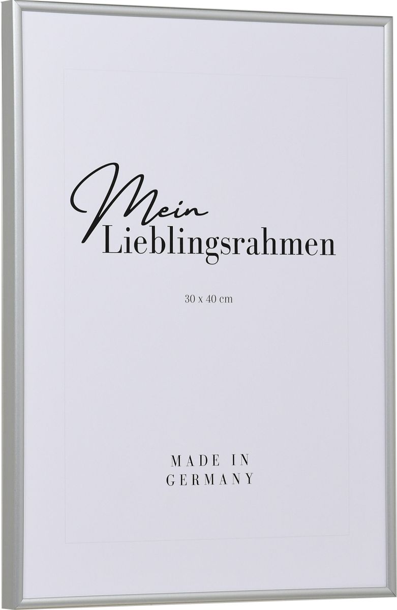 Seitenansicht eines schmalen, alulike Kunststoffrahmens mit Halbrundprofil